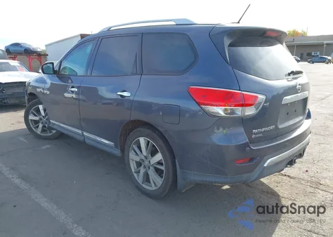 2014 Nissan Pathfinder Platinum z USA, uszkodzony, nr VIN 5N1AR2MM3EC613301